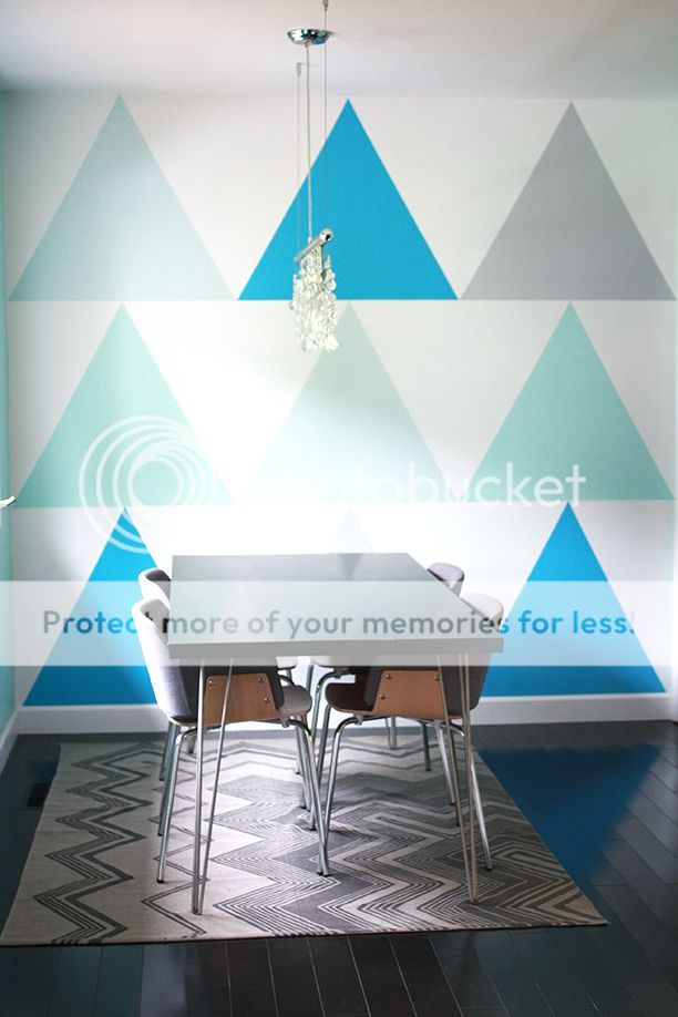 How To Paint A Triangle Statement Wall | Gummergal | Bloglovin’